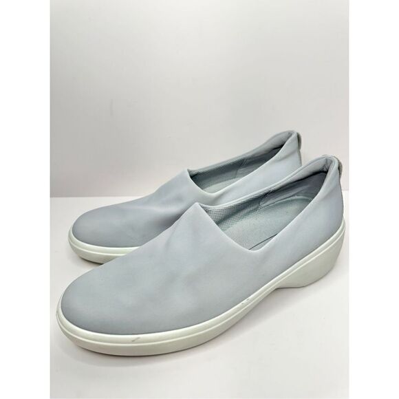 Ecco Soft 7 Sneaker Womens Size 8.5 Gray Slip On Wedge Shoes - Picture 1 of 10